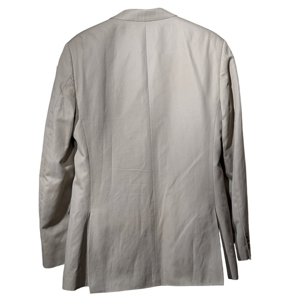 Banana Republic Men's Made in Egypt Tan Cotton Linen Blend Sports Coat Size 38R - Picture 2 of 14